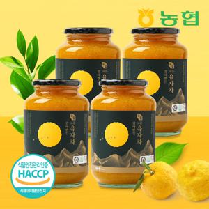 [농협] 레몬차보다 향긋한 갈아만든 고흥 유자차 유자청 4병*2kg (총8kg)