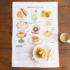 포그린넨워크 2026 린넨캘린더 JAPANESE RETRO FOOD