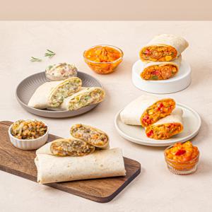 보꼬네 맛있는 간편식 토핑 가득 냉동 브리또 8개 125g(불고기 + 로제치킨 + 버섯크림 + 슈퍼슈프림)