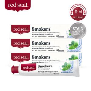 레드씰 스모커스 치약 100g 3개