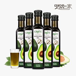 뉴질랜드 그로브 엑스트라버진 아보카도오일 250ml x 5병 냉압착 아보카도유