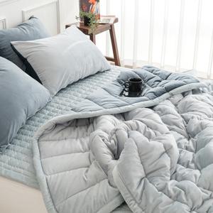 리빙홈 꿀잠 리버서블 극세사 차렵 이불세트 SS   이불 + 베개커버