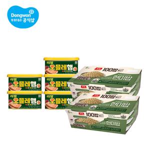 [집밥완성] 양반 100밥 현미밥 12입 (130g) + 리챔 오믈레햄 200g 5캔