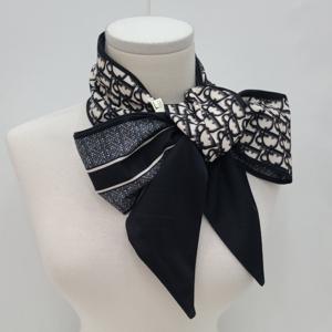 레터링 방도 타이 롱 스카프 여성 봄 간절기