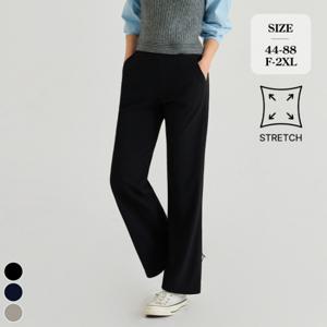 [브리치]  / (올데이슬랙스11탄) 링클프리 밴딩 스판 와이드 팬츠