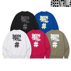 [빈트릴]스프레이 해시태그 맨투맨 BA251RM004