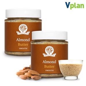 영국산 무첨가 아몬드 버터 스프레드 스무스 170g x 2병 저당 잼 시럽