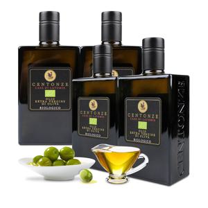 이탈리아  유기농 엑스트라버진 올리브 오일 500mlX4병 생식 고급 올리브유 냉압착