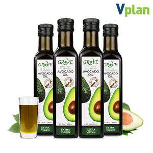 뉴질랜드 그로브 엑스트라버진 아보카도오일 250ml x 4병 냉압착 아보카도유