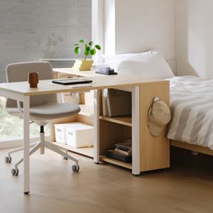 멘디 1400폭 2단 낮은 파티션책장