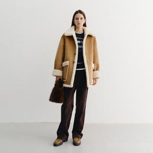 던스트 UNISEX REVERSIBLE SHEARLING JACKET CAMEL_UDJU5D121CM