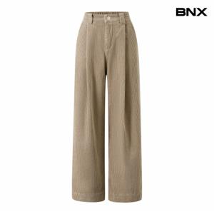 정상가:99,000원 ㅣ 코듀로이 뒷 밴딩 핀턱 롱 팬츠 (BX4PT004L0)