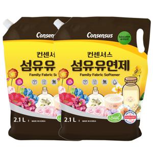 컨센서스 섬유유연제 2.1L x2 베이비로션리필