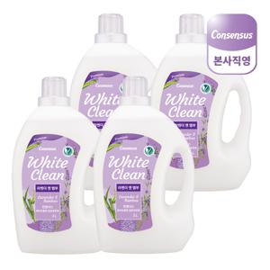 화이트클린 섬유유연제 라벤더&뱀부 3L x4개