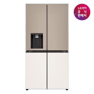 [LG 전자공식판매처]LG 디오스 오브제컬렉션 STEM 얼음정수 냉장고 W825GCB182S