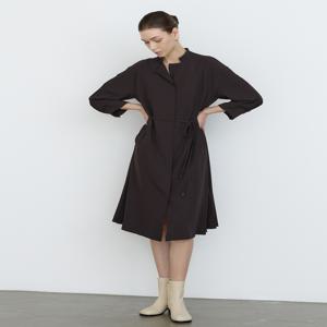 닥스 여성 [[24FW]] DLDR4D803W2 [가격인하]브라운 스트랩 A라인 원피스