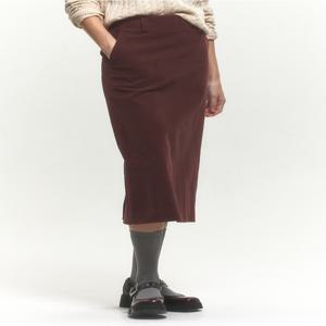 헤지스 여성 [[24FW]] HSSK4D902W2 [코듀로이] 브라운 H라인 스커트