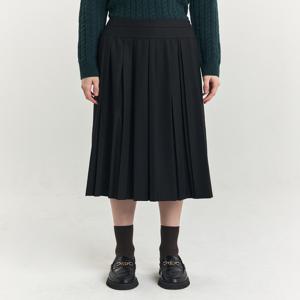 헤지스 여성 [[24FW]] HSSK4D905BK 블랙 플리츠 스커트