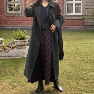 [제작] 커로티 더블 롱 울 코트 84596 빅사이즈 여성의류