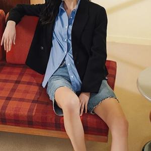 [최초가 129000]LS3 아세테이트 크롭자켓