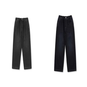 MKF4DP3214 탑텐키즈 공용 브러시드 배기 데님 팬츠