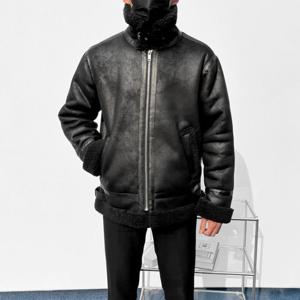 [브리치] 클라쓰업 / 헤비루즈핏 남자무스탕 자켓   2color