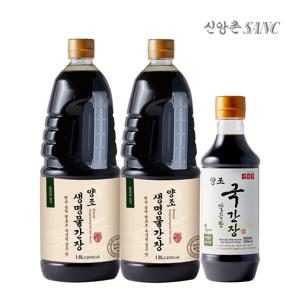 신앙촌 양조간장 장아찌기획 1호생명물간장1.8Lx2+국500mL
