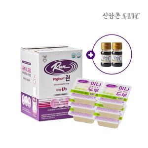 신앙촌 런 요구르트 12P + 국산 미니두부 6개입  미니간장2병