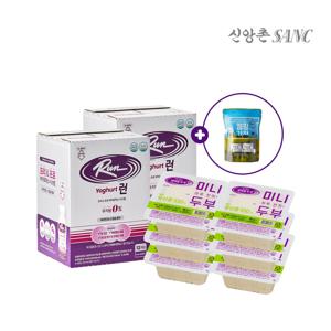 신앙촌 프로바이오틱스 런 요구르트 24P + 국산 미니두부 6개입 캠핑팩