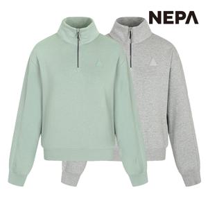 여성 C/P 로고 와펜 하프집업 스웨트셔츠 (루즈핏) 7J85368