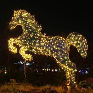 100구 투명선 LED 전구/10M 점멸 웜색 트리전구