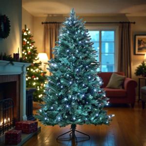 전구포함 180cm 전나무 인테리어 혼합 트리 + LED전구 세트 백색