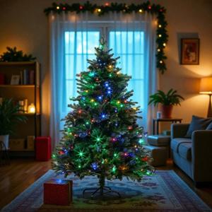 전구포함 150cm LED 전나무 혼합 인테리어 트리세트 칼라