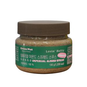 임페리얼 아몬드 스프레드 스무스 190g 아몬드버터 100% 견과류 버터 스프레드