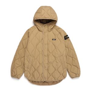 N244UPD030 오릭스 퀼팅 후디 자켓 TAN