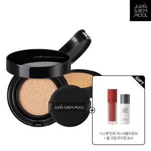 에센셜 스킨 누더 롱웨어 쿠션 본품+리필 + 시스루 틴트 미니 + 물크림 라이트 8ml