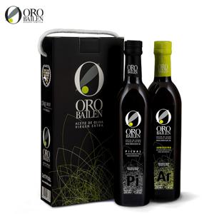 올리브오일 500ml 2종 선물세트(피쿠알, 아르베키나)/캐리어박스