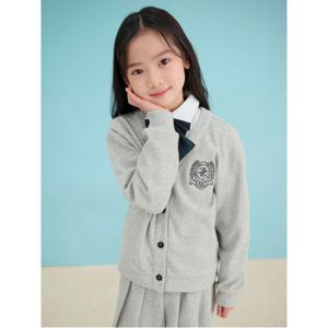 [10%OFF]여아 니트라이크 카디건 상하세트 - 그레이(BI5141G093)