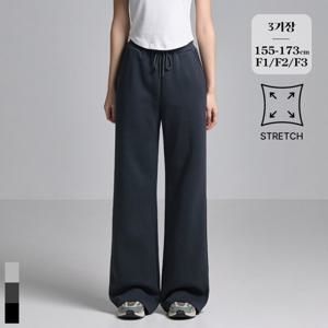 [브리치]  / 와이드 부츠컷 트레이닝 밴딩 팬츠 3기장 (P2506)