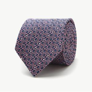 [STCO]바이올렛 큐빅 기하학 넥타이-SBGNTVUZ42