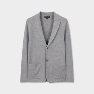 [정상가 499000원] 린넨 블레이저 스웨터 (그레이) (BBWCMM8846WFS)