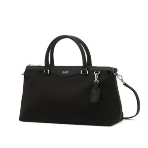 액세서리 [[25FW]] DCBA5F432BK [소호] 블랙 사피아노 소가죽 배색 나일론 토트백 M
