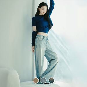 지오다노 여성 가을 루즈 와이드핏 청바지 데님 팬츠 415535
