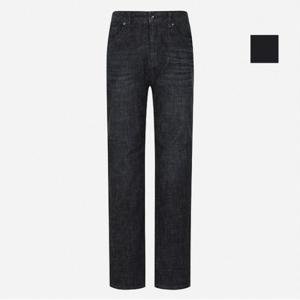 공용 긴밑위 기모 슬림핏 데님팬츠 (NQI646)