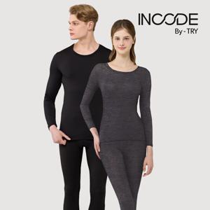 [인코드by 남/녀 발열 코튼 히트 상하세트