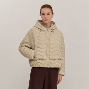 [최초가 258000원] 웨이브 퀼팅 덕다운 패딩 점퍼_EDJKW125063