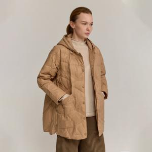 [최초가 218000원] 믹스 퀼팅 덕다운 롱 패딩 점퍼_EDJKW125067