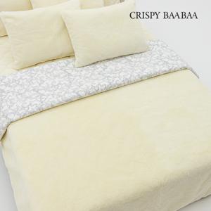 [슬]크리스피바바 퀸 세인트 긴양털이불+울패드 풀세트+슬리퍼