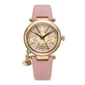 VV006PKPK 오브 여성 가죽시계