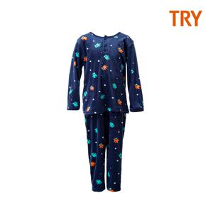 [트라이] 남아 캐릭터 밍크 수면 잠옷세트